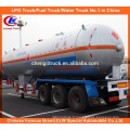 20t Heavy Duty LPG Semi-remorque 40000L / 40cbm LPG Tanker Trailer for Hot Sale